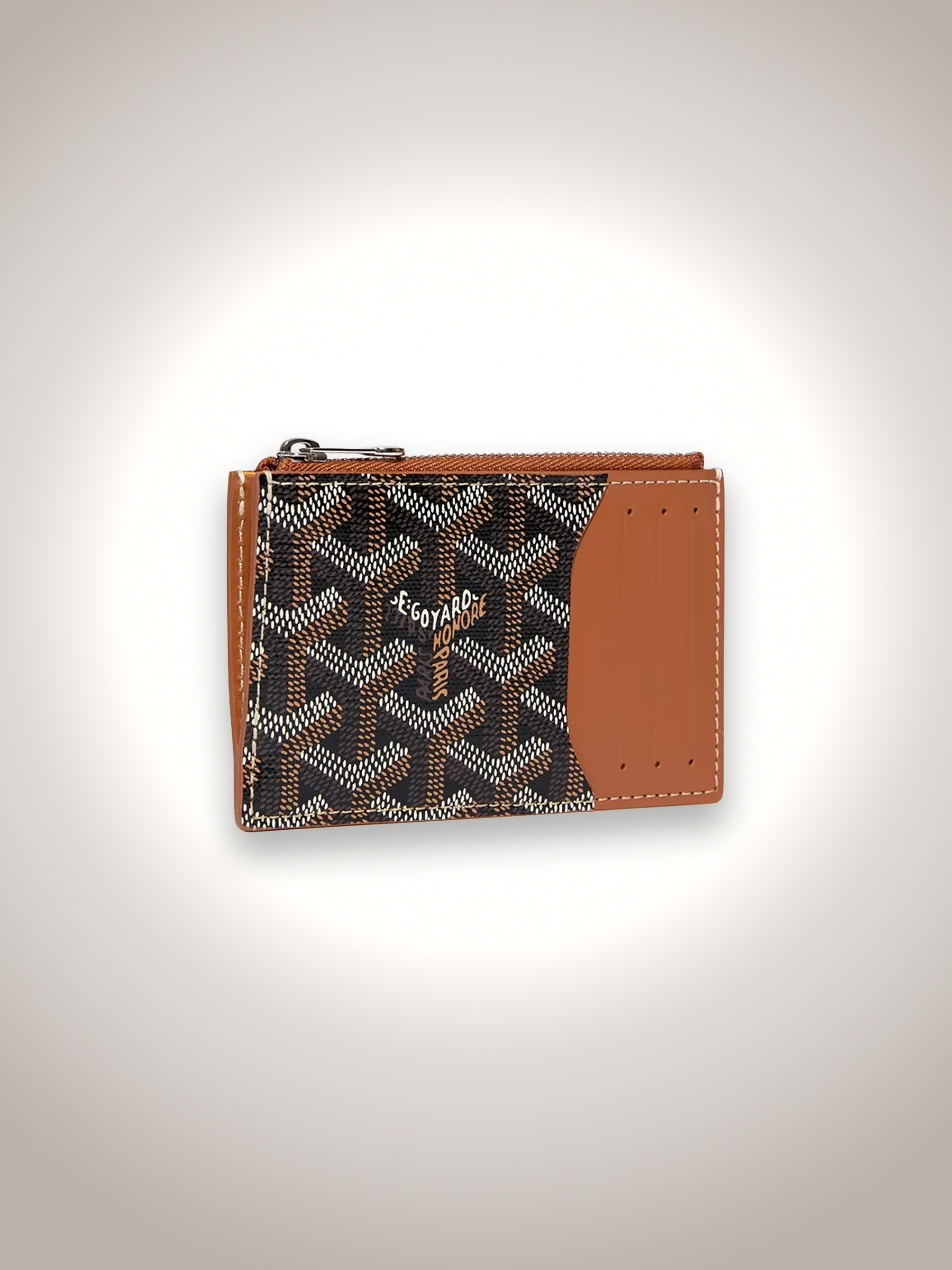 Porte-cartes zippé Goyard Bourbon